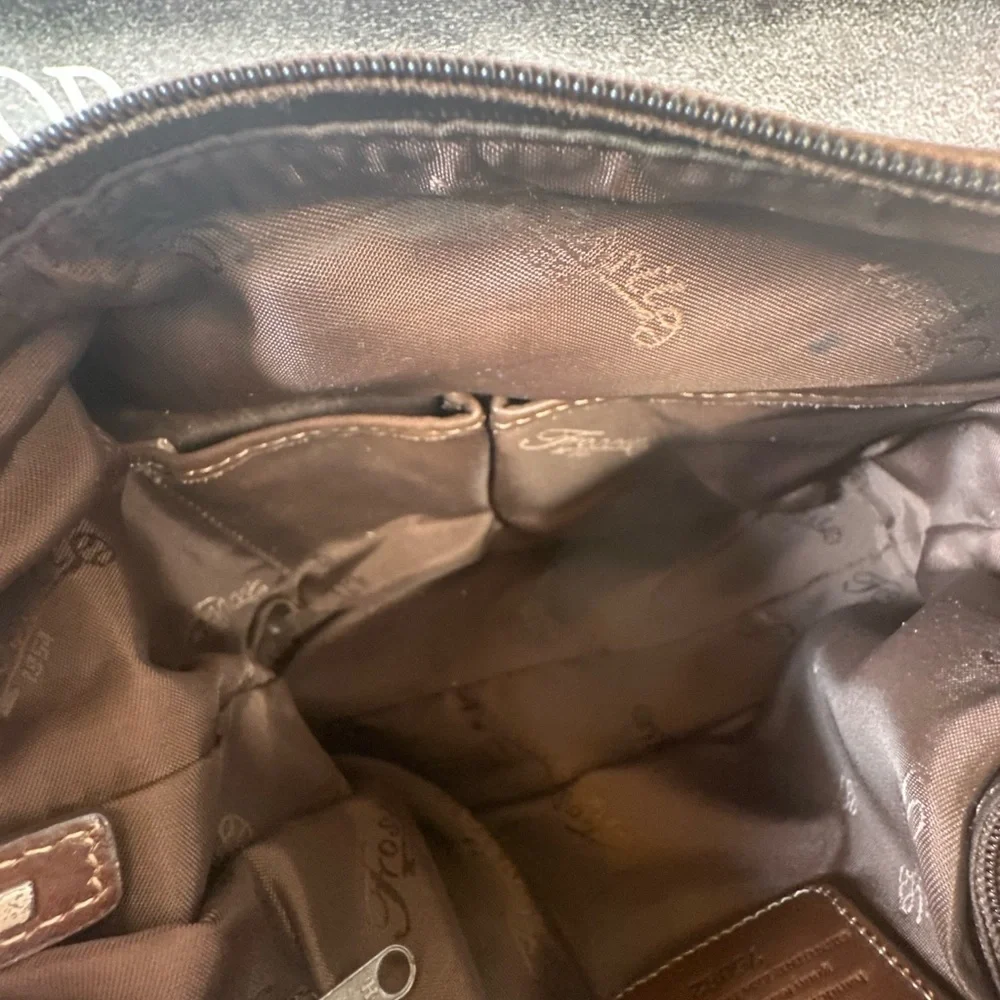 Fossil Tan Leather Hobo Bag